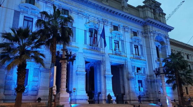 autismo, blu, monumenti