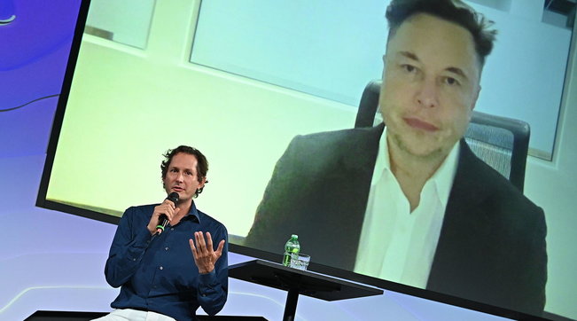 John Elkann, Elon Musk, Italian tech week