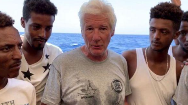 Richard Gere, Matteo Salvini, migranti