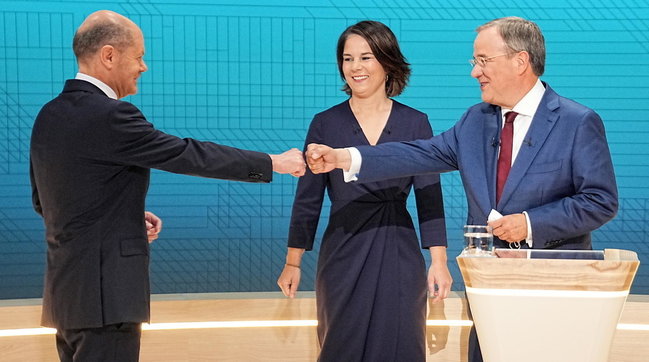 elezioni, germania, Armin Laschet, Annalena Baerbock, Olaf Scholz