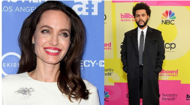 angelina jolie, the weeknd