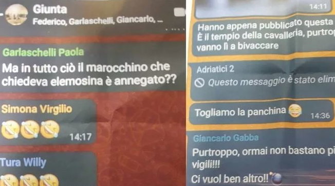 chat voghera giunta razzismo