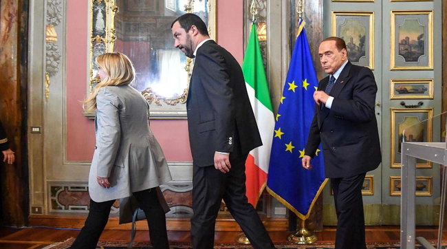 centrodestra salvini berlusconi meloni