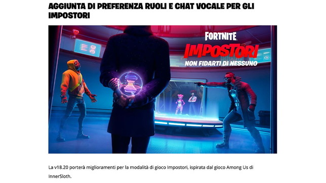 Fortnite - InnerSloth - Among Us - Impostori