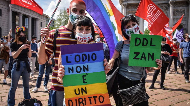 ddl zan milano manifestazione