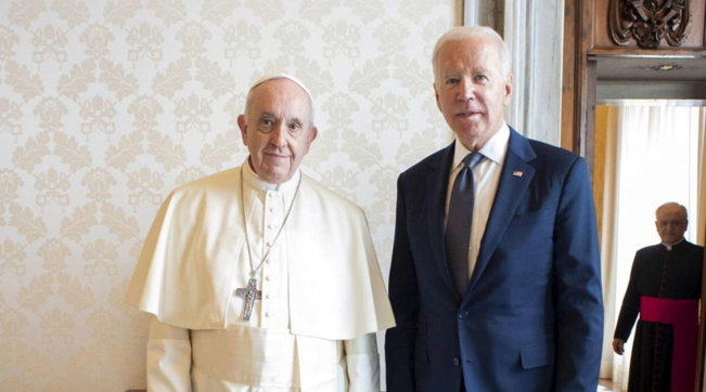 Joe Biden Papa Francesco