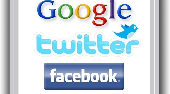 google twitter facebook web