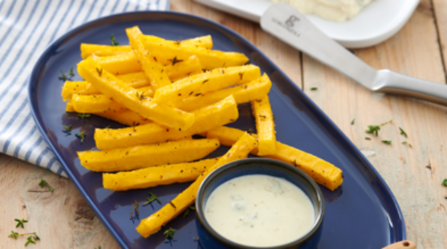 Patatine di polenta con salsa al Gorgonzola DOP