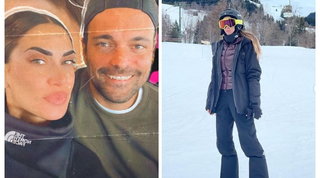 Melissa Satta, coccole social in montagna con Mattia Rivetti 