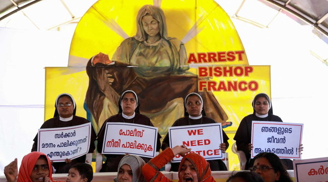 Franco Mulakkal india stupro suora violentata violenza vescovo assolto