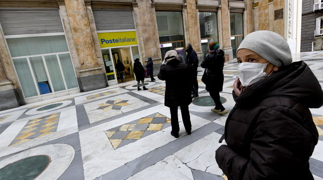 poste pensioni covid mascherine