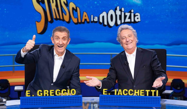 ezio greggio, enzo iacchetti, striscia la notizia