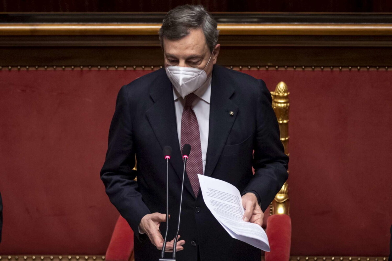 Ucraina, Draghi: &quot;Con le bombe finita l'illusione che la pace sia scontata&quot;