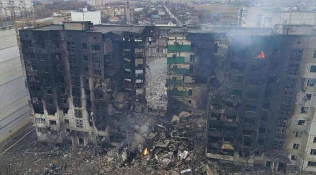 ucraina Borodyanka bombardamenti