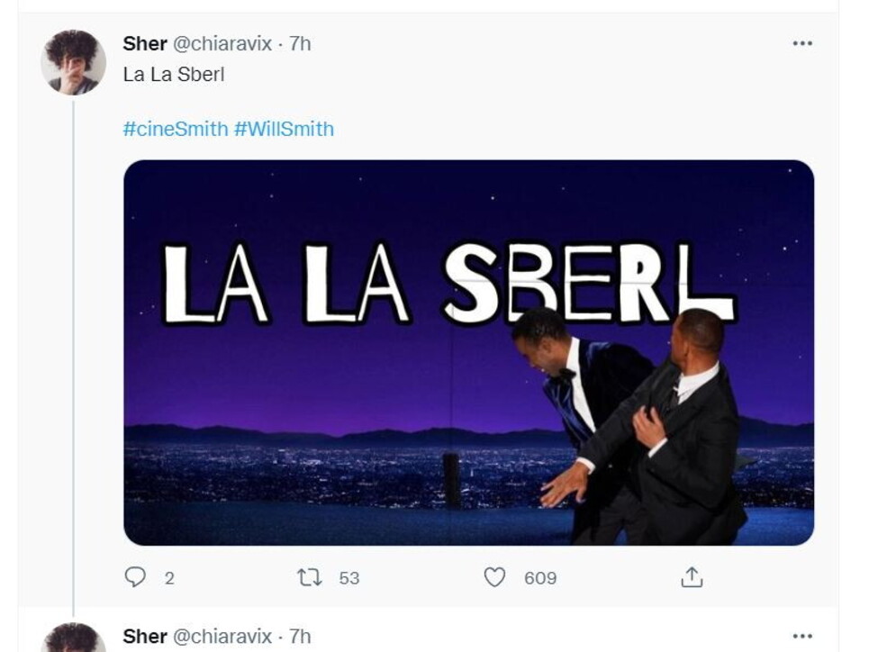 Oscar, lo schiaffo di Will Smith a Chris Rock scatena i meme, guarda i più esilaranti