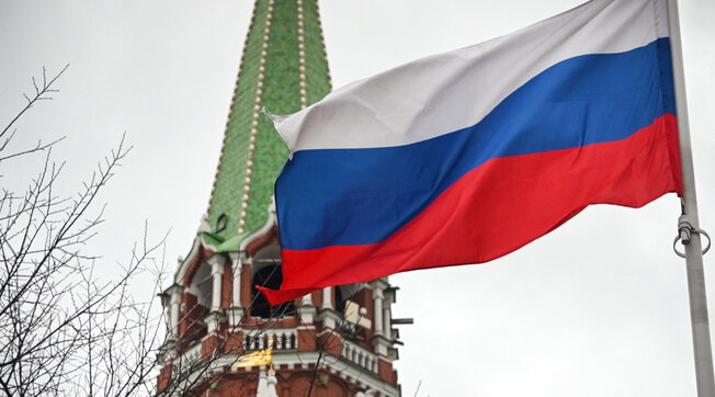 cremlino, russia, bandiera, generica, mosca
