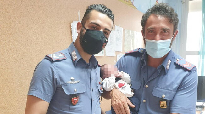 catania neonato abbandonato 112 carabinieri