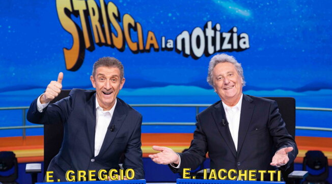 ezio greggio, enzo iacchetti, striscia la notizia