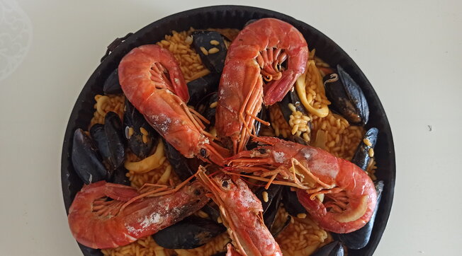 Paella di pesce