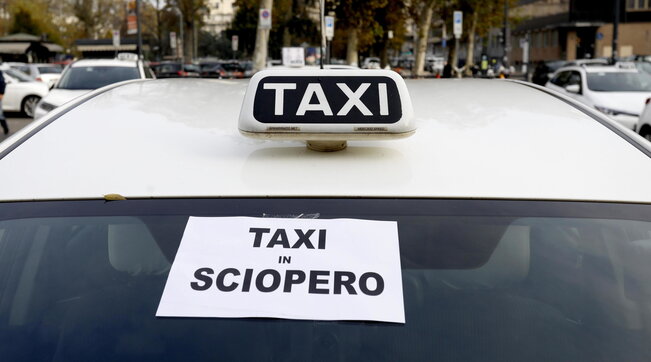 Sciopero taxi