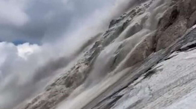 marmolada crollo seracco valanga