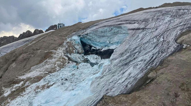 marmolada crollo seracco valanga