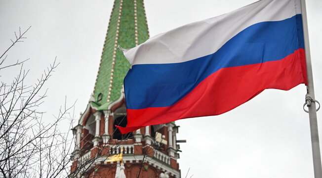 cremlino, russia, bandiera, generica, mosca