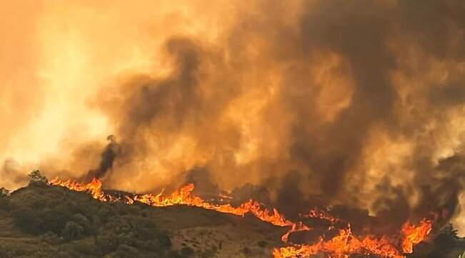 incendio, maremma, rogo, cinigiano, grosseto, fiamme