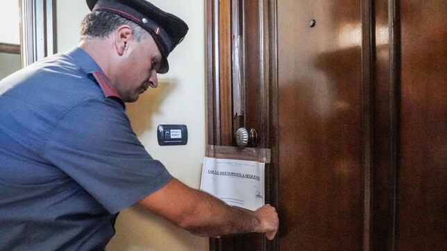 Venaria (Torino): le forze dell'ordine sul luogo dell'omicidio