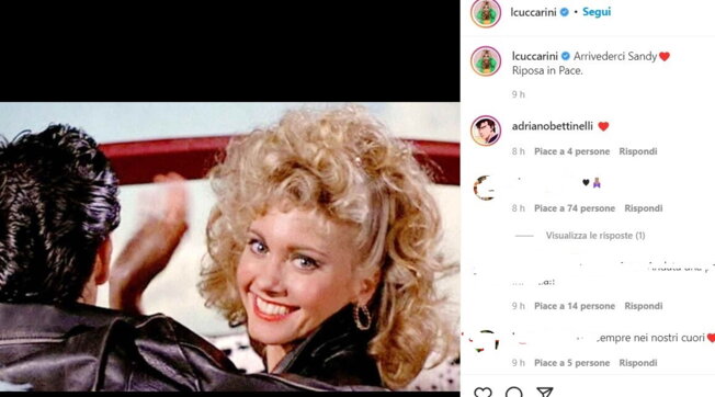 Il cordoglio social per Olivia Newton-John