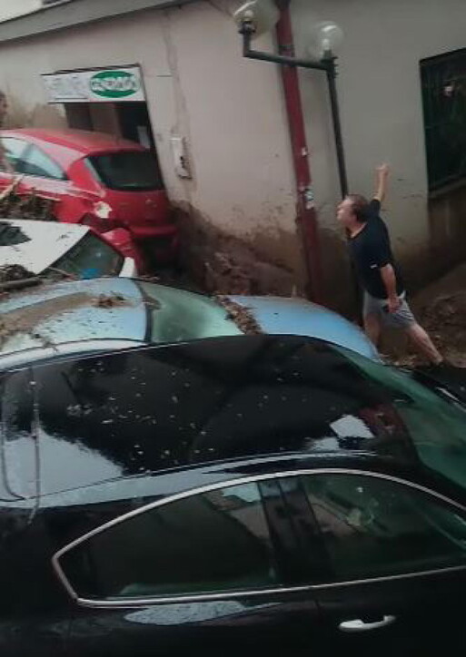 Maltempo, acqua e fango invadono Monteforte Irpino