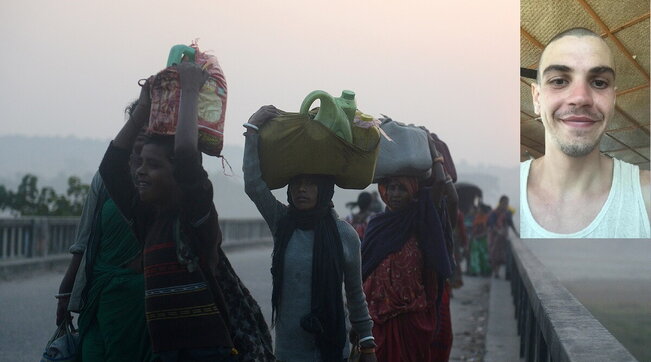 india, nepal, confine, ponte, federico negri, combo