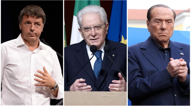 combo renzi, mattarella, berlusconi