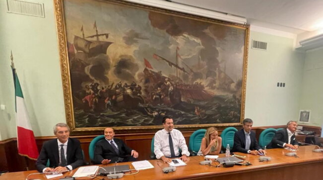 salvini berlusconi meloni, centrodestra