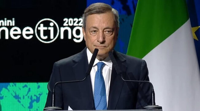 mario draghi, meeting rimini