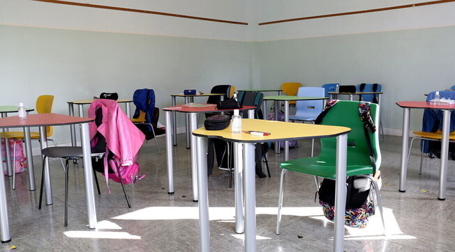 scuola, classe, covid
