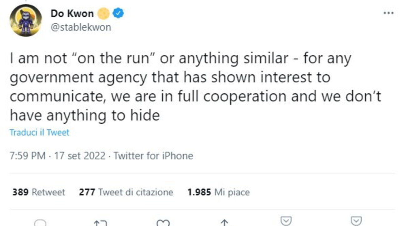 Criptovalute, il fondatore di Terra ricercato: lui &hellip;