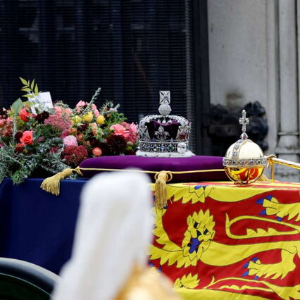 Kraliçe Elizabeth'in cenaze törenine öncülük etti
