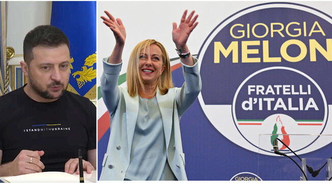 combo zelensky meloni