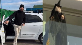 Gerard Piqué vs Shakira: lui guida una Twingo, lei mostra la strega all'ex suocera