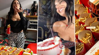 Giulia De Lellis, festa con patatine e hamburger per i suoi 27 anni