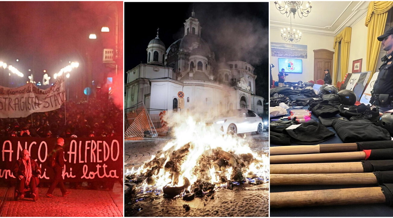Alfredo Cospito, in Turin guerrilla in the procession of anarchists