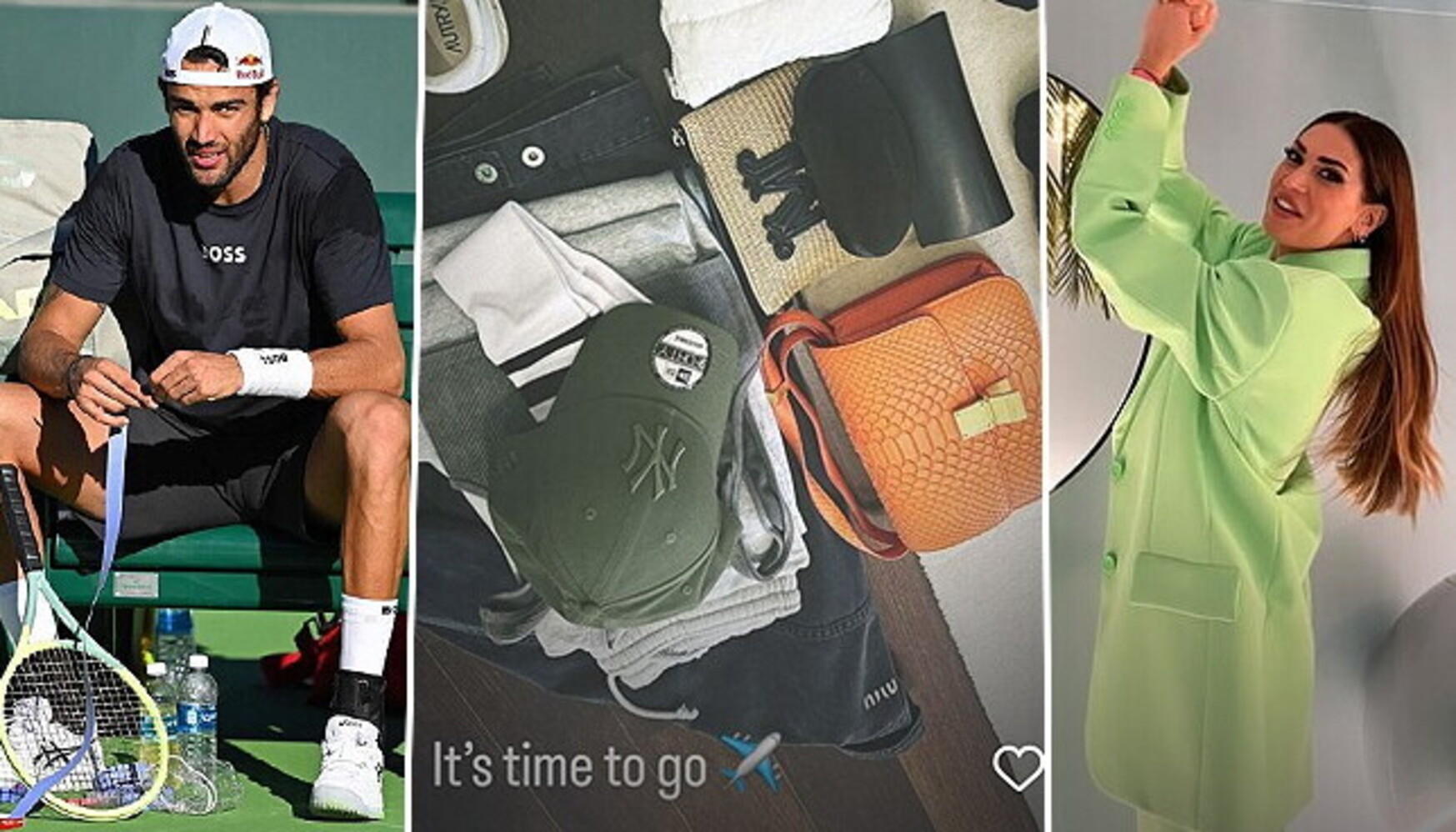 Matteo Berrettini in crisi, Melissa Satta vola a Miami • TristeMondo.it