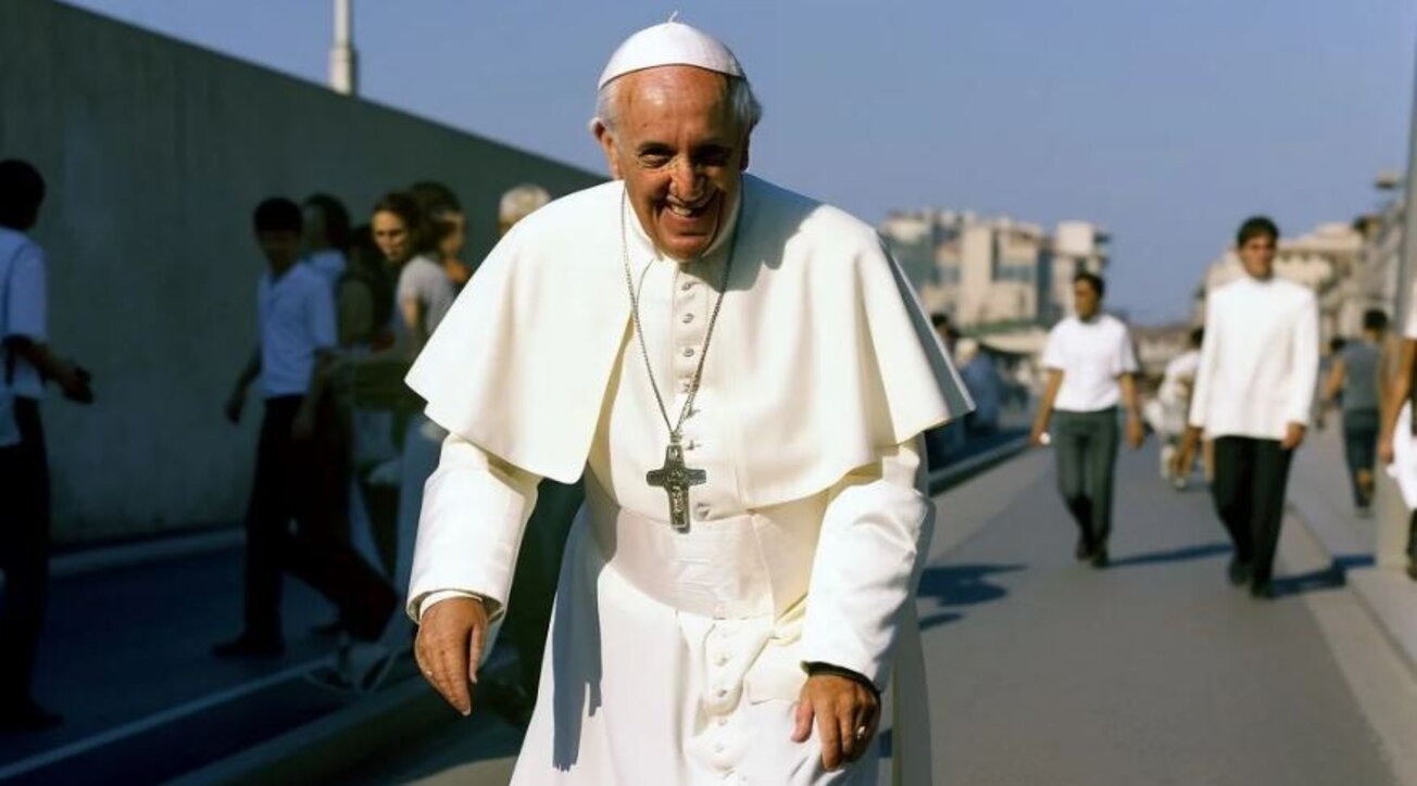 Non solo rapper, Papa Francesco "fake" finisce anche sullo skateboard