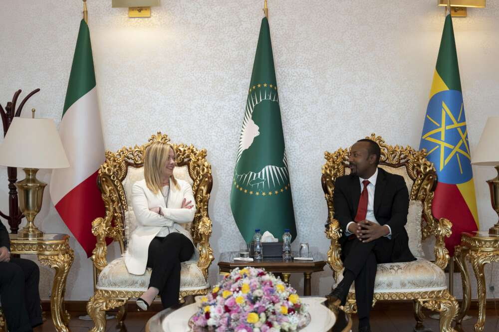 Fotogallery Meloni ad Addis Abeba, accolta dal primo ministro