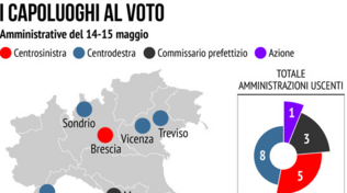 Elezioni comunali, si vota il 14-15 maggio: sfida in 13 capoluoghi
