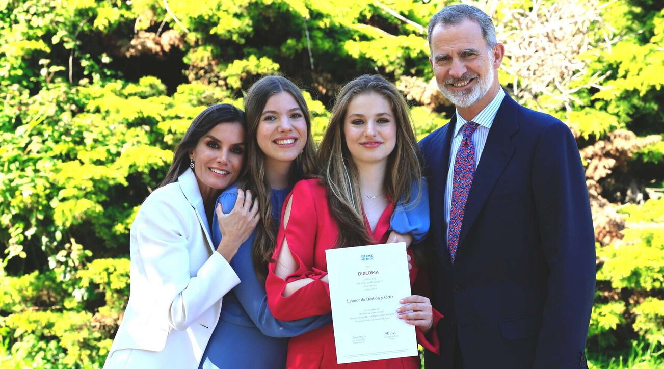 Fotogallery La famiglia reale di Spagna al diploma di Leonor