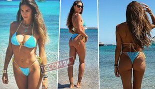 Melissa Satta, bikini da urlo pensando a Berrettini