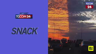 Uno spettacolare tramonto divide in due la Florida