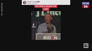 Il video fake postato da Trump con l'arresto di Obama